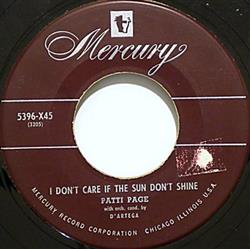 lataa albumi Patti Page - I Dont Care If The Sun Dont Shine