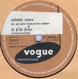 last ned album Colette Mars - Le Ptit Fichu Frou Frou