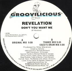 Revelation - Dont You Want Me
