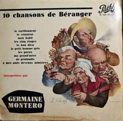 lataa albumi Germaine Montero - Dix Chansons De Béranger