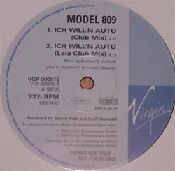 last ned album Model 809 - Ich Willn Auto