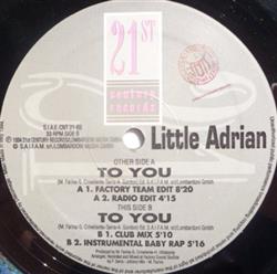 écouter en ligne Little Adrian - To You